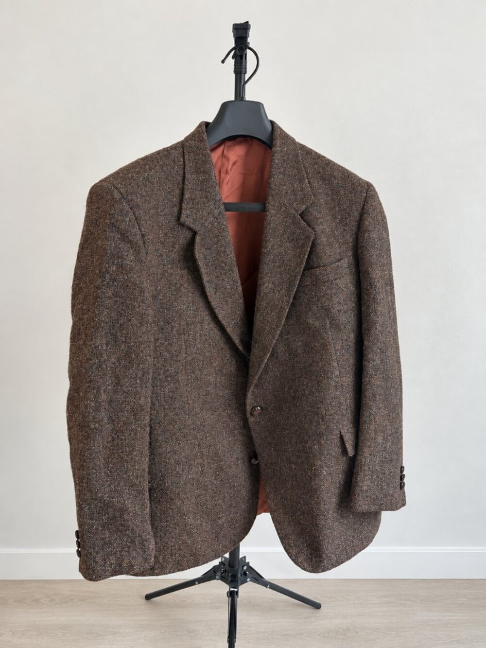 VINTAGE HARRIS TWEED jacket - brown blazer - 46R